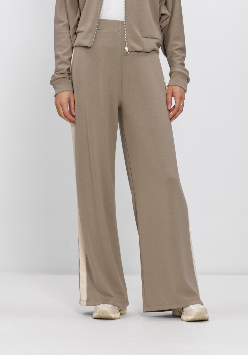 Taupe PENN & INK Wijde broek W26T1307 - large