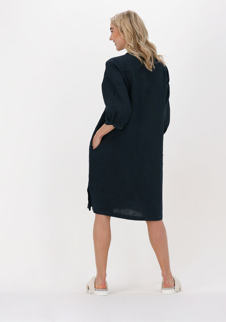 BY-BAR Mini robe MEL LINEN DRESS Bleu foncé - large