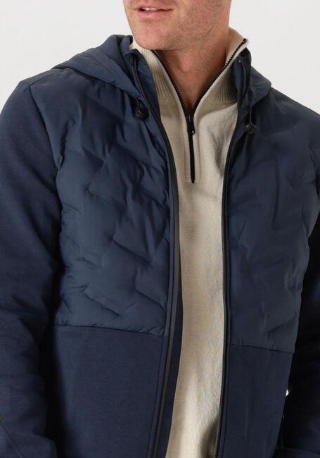 Blauwe CAST IRON Jack ZIP JACKET INTERLOCK NYLON - large