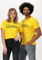 Gele NATIONAL GEOGRAPHIC T-shirt UNISEX T-SHIRT WITH BIG LOGO - medium