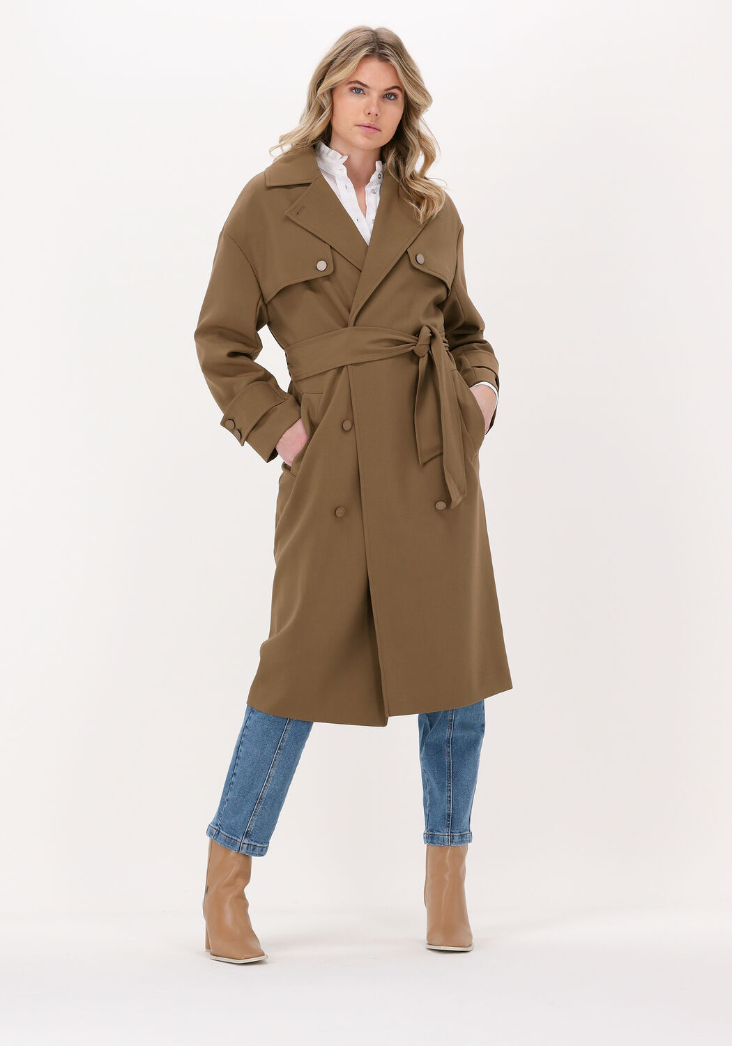 Second female trench coat on sale