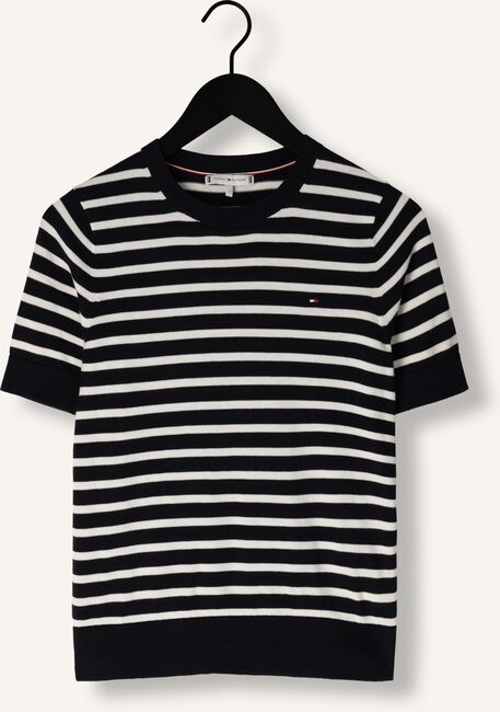 Blauwe TOMMY HILFIGER Top CO JERSEY STITCH C-NK SS SWEATER Blauwe TOMMY HILFIGER Top CO JERSEY STITCH C-NK SS SWEATER - large