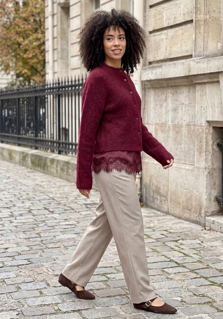 CATWALK JUNKIE Haut LACE SPAGHETTI TOP Bordeaux - large