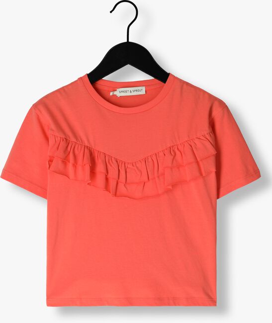 Sproet & Sprout T-shirt T-SHIRT RUFFLE CORAL Corail - large