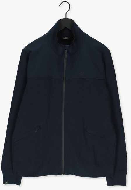 Donkerblauwe VANGUARD Vest ZIP JACKET MIXED MATERIAL SWEA - large