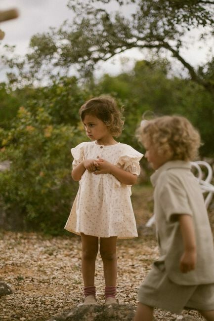 LIL' ATELIER Mini robe NMFFAMAJA LOOSE DRESS &Eacute;cru - large