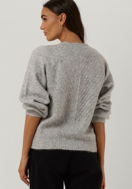 SELECTED FEMME Gilet SIF SISSE LS KNIT CARDIGAN en gris - large