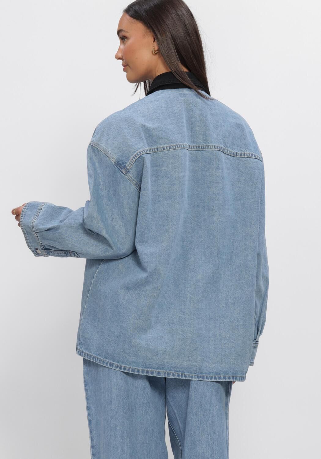 Lichtblauwe EDITED  AMBER SHIRT - large