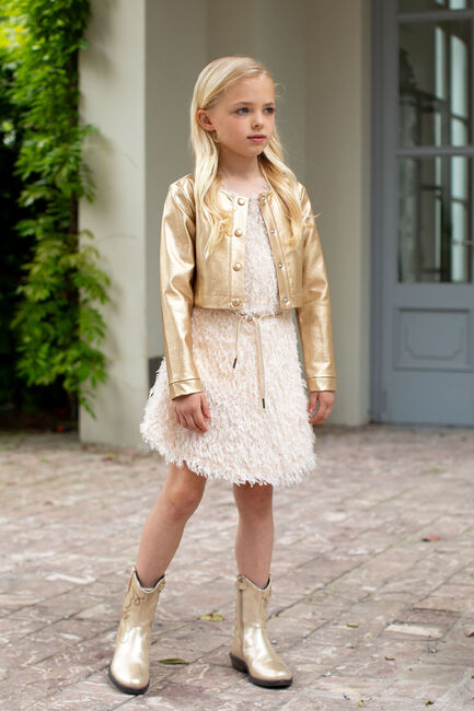 Ecru LIKE FLO Mini jurk FLO FEATHER DRESS - large