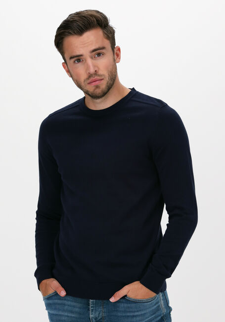 SELECTED HOMME Pull SLHBERG CREW NECK NOOS Bleu foncé - large