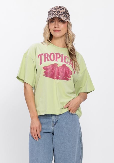 YDENCE T-shirt T-SHIRT TROPICAL en vert - large