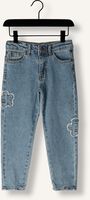 Blauwe DAILY7 Mom jeans 2454 MOM FIT PATCH FLOWER Blauwe DAILY7 Mom jeans 2454 MOM FIT PATCH FLOWER - medium