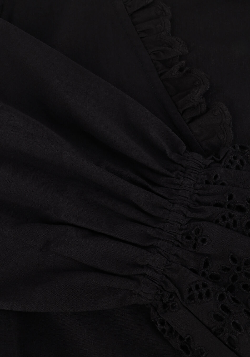 Zwarte NEO NOIR  MATSI EMBROIDERY BLOUSE - large