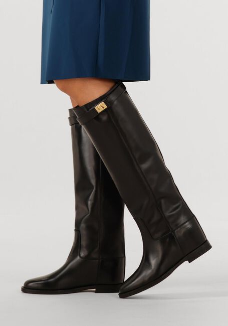 VIA ROMA 15 Bottes hautes SANTA MONICA 3807 en noir - large