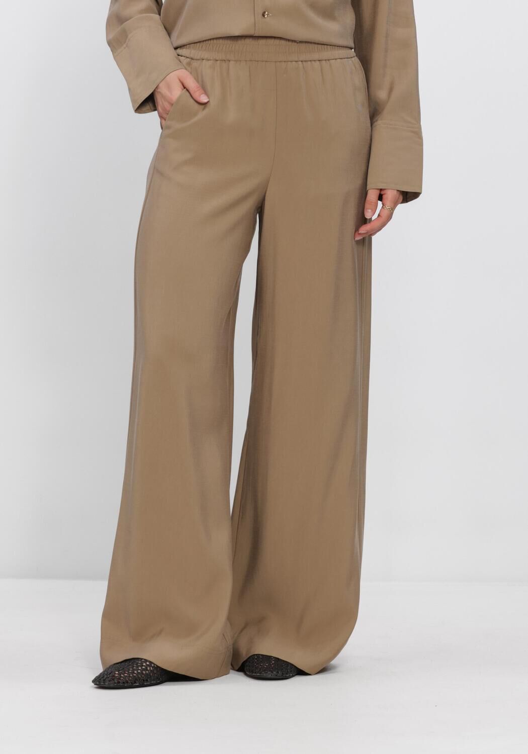 ROUGE EDIT ROUMELIAN HW WF F/L TROUSERS Pantalons Ocre - large