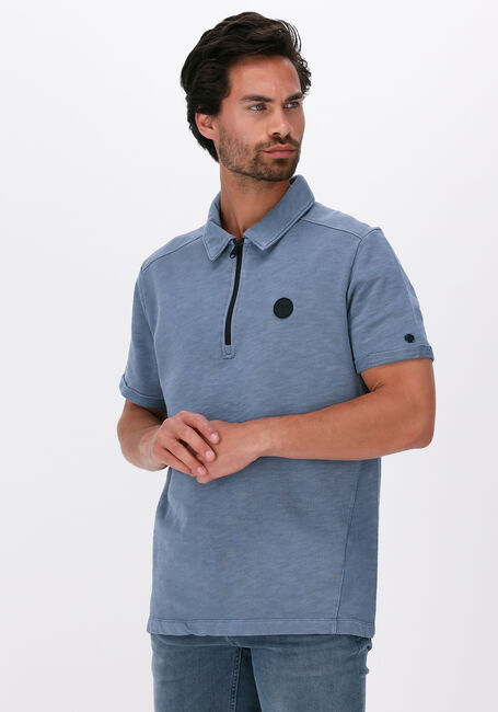 CAST IRON Polo SHORT SLEEVE POLO REGULAR KNITTED FINE COTTON en gris - large