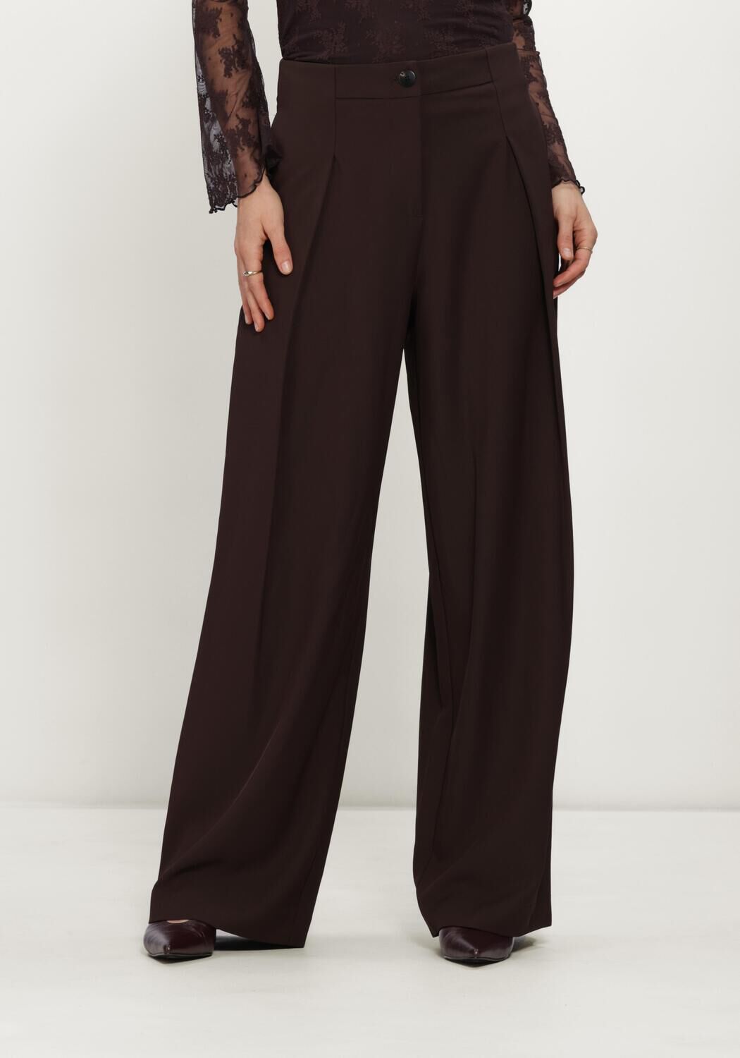 Bordeaux MSCH COPENHAGEN Pantalon MSCHVEGA HW PANTS