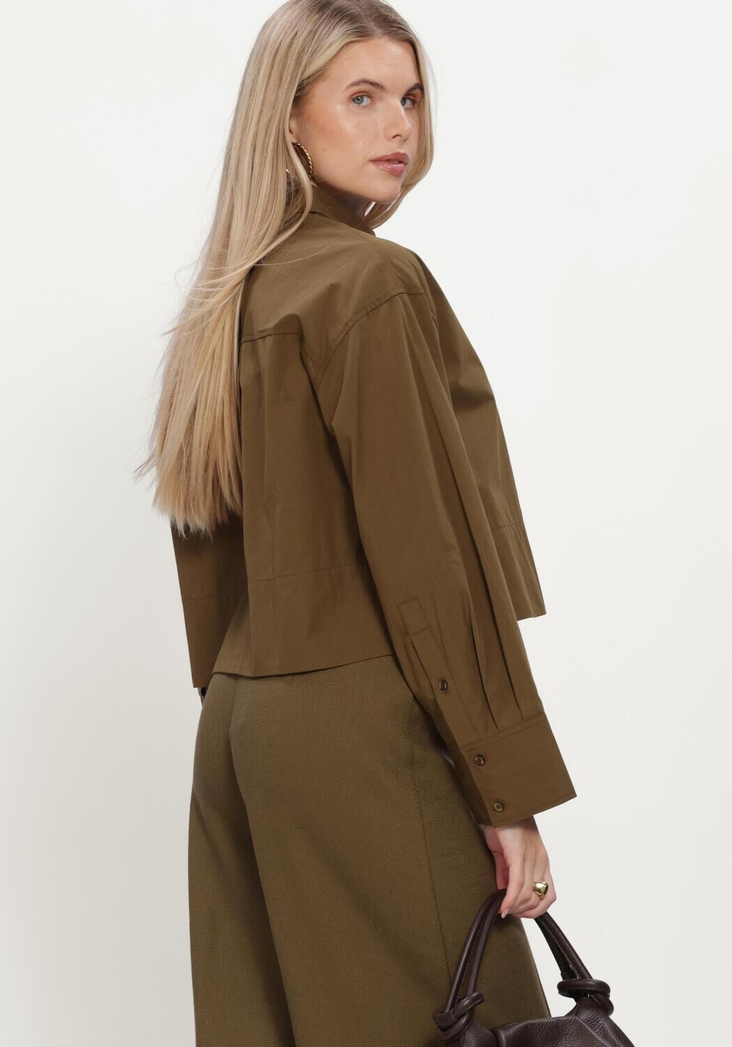 Y.A.S. YASLEEMA FROG LS SHIRT S. Blouses en vert - large