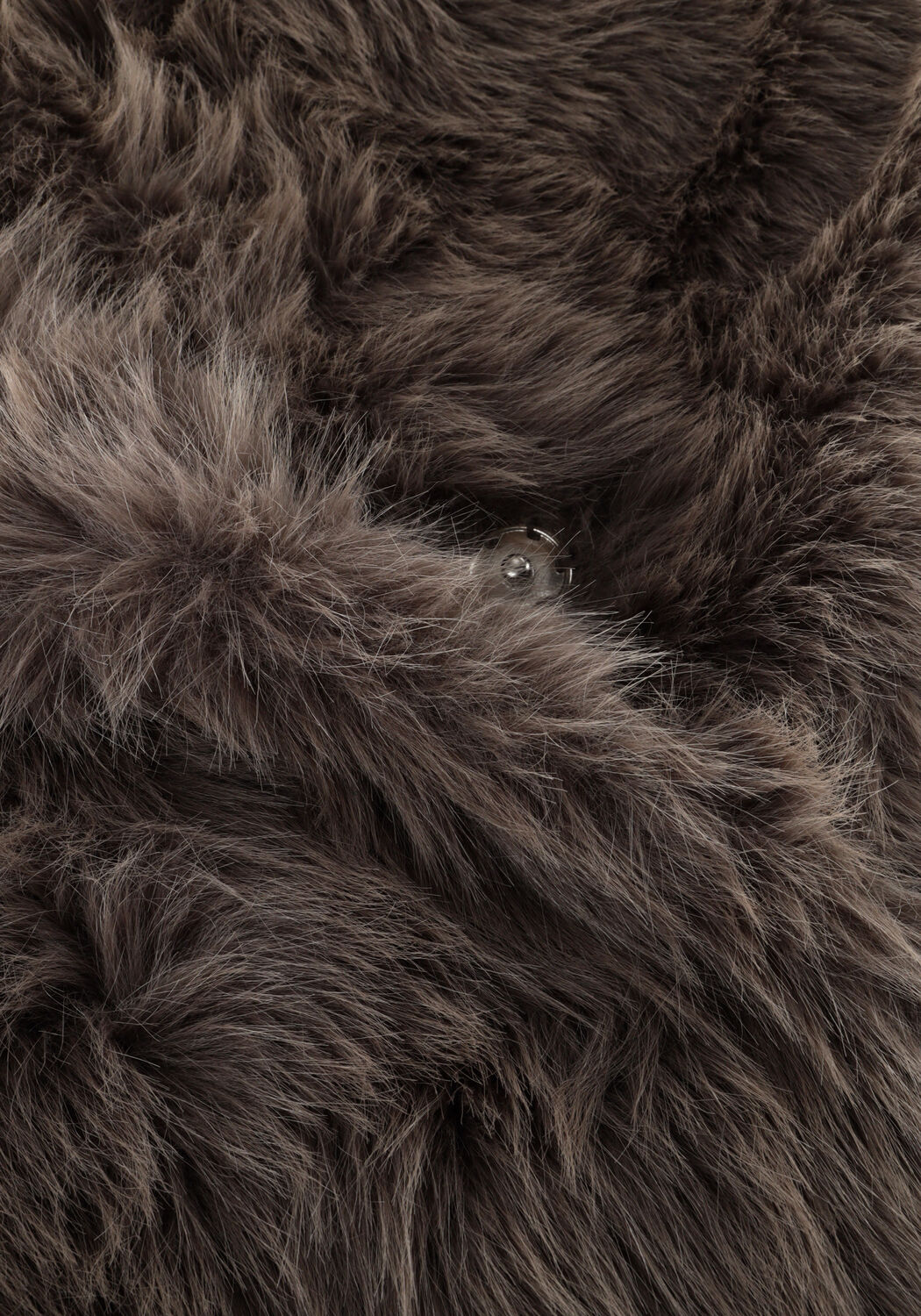 Taupe OBJECT Faux fur jas OBJISADORA L/S LO HAIRY COAT - large