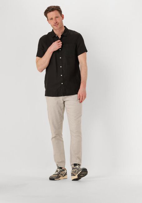 Zwarte SCOTCH & SODA Casual overhemd LINEN SHIRT - large