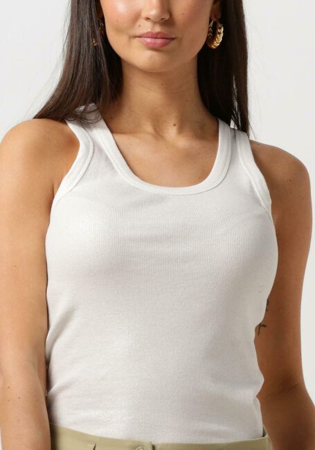 Gebroken wit SUMMUM Top RIB TANKTOP COTTON RIB - large