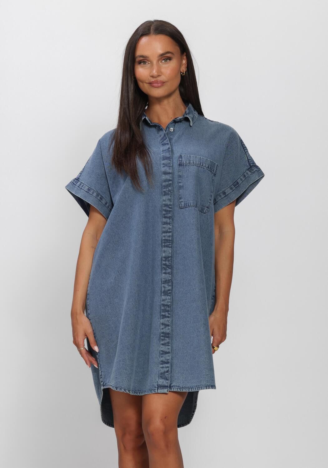 BY-BAR Mini robe HELLA DENIM DRESS en bleu - large