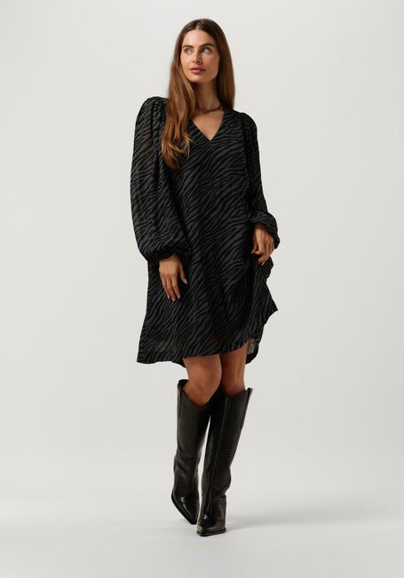 Donkergrijze MODSTRÖM Mini jurk ARIELLA PRINT DRESS - large