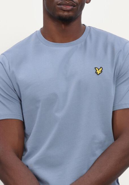 Lichtblauwe LYLE & SCOTT T-shirt PLAIN T-SHIRT - large