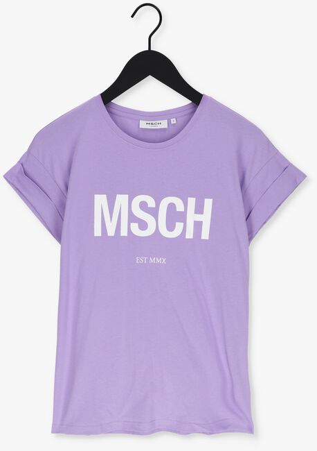 MSCH COPENHAGEN T-shirt ALVA ORGANIC MSCH STD TEE Lilas - large