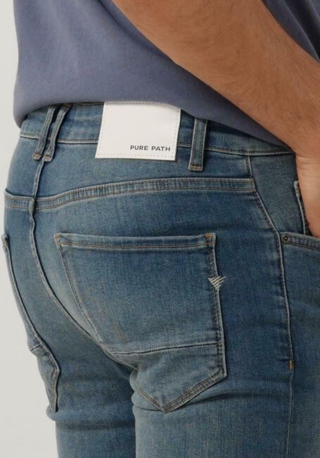 PURE PATH Slim fit jeans W1201 THE DYLAN en bleu - large