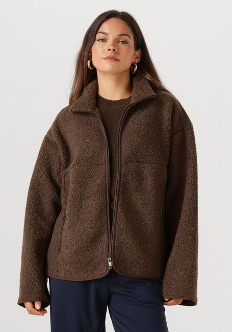 MSCH COPENHAGEN Manteau Teddy MSCHLETHA JACKET en marron - large