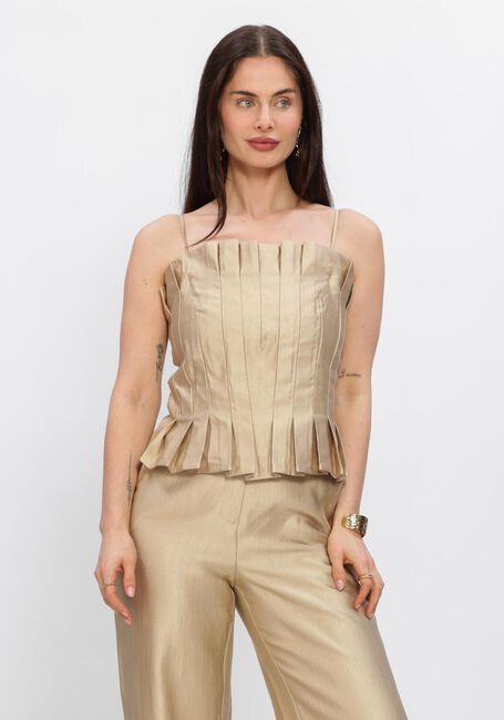 Beige FREEBIRD Top F-WV-SHINY-TWILL-26-1 - large