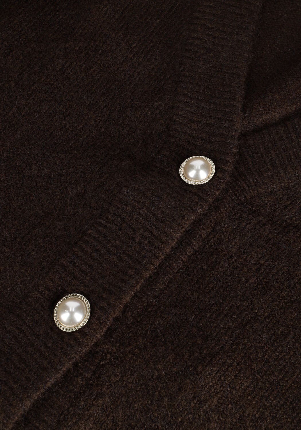 OBJECT Gilet NONSIA L/S SHORT CARDIGAN en marron - large