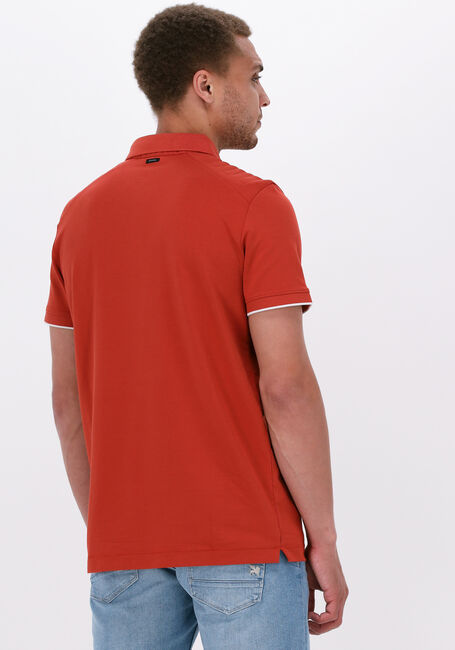 VANGUARD Polo SHORT SLEEVE POLO PIQUE JACQUARD en rouge - large