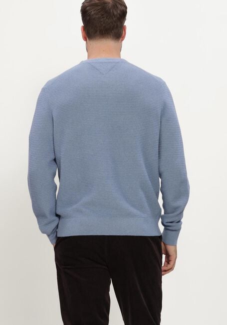 TOMMY HILFIGER Pull PIMA CTN CASH STRUCTURE CREWNECK en bleu - large