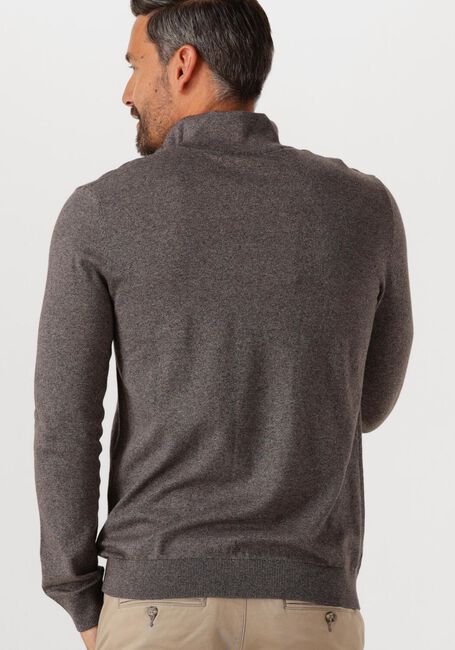Bruine SELECTED HOMME Trui SLHBERG HALF ZIP CARDIGAN NOOS - large