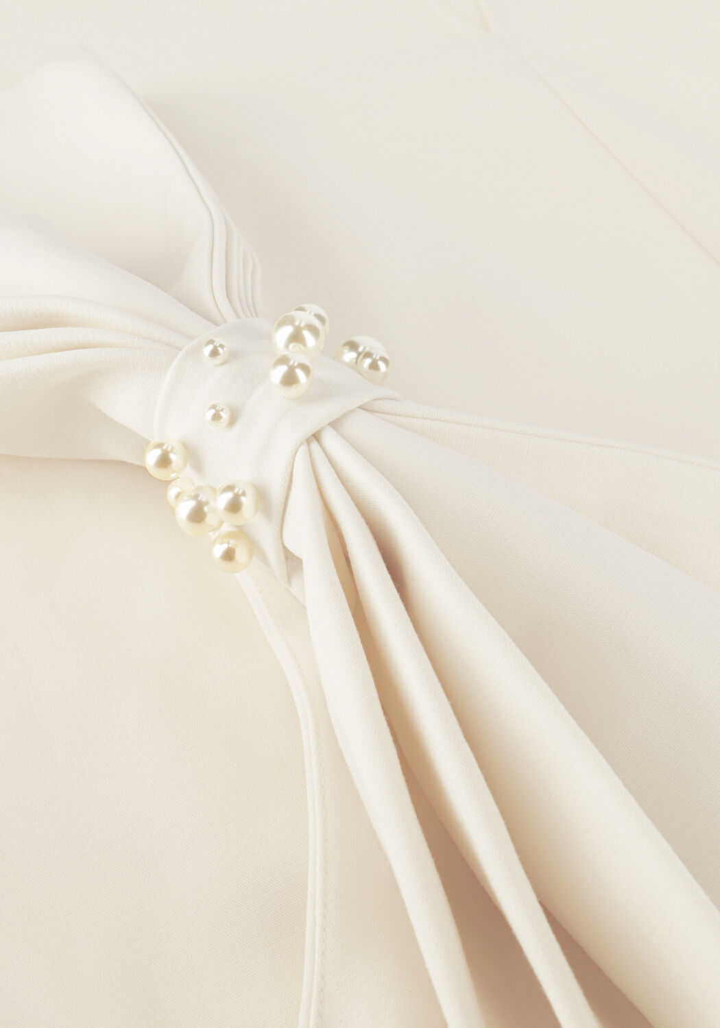 Y.A.S. YASLIZZIE OS MIDI BOW DRESS - CELEB Mode mariage Blanc - large