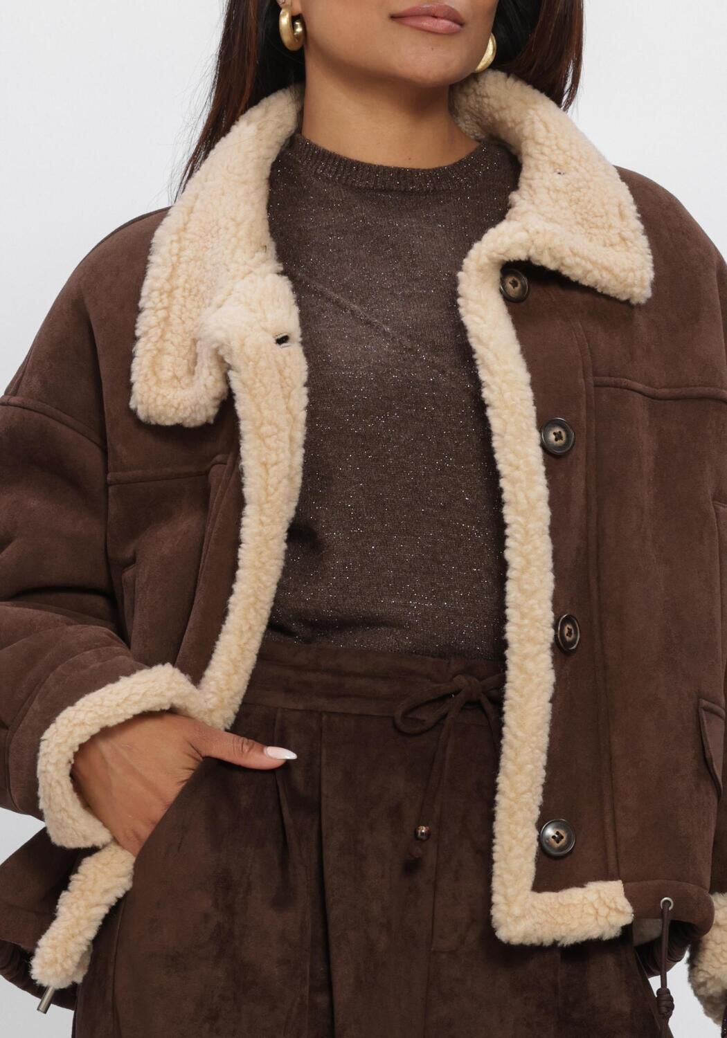 NUKUS Jack ELENA JACKET en marron - large