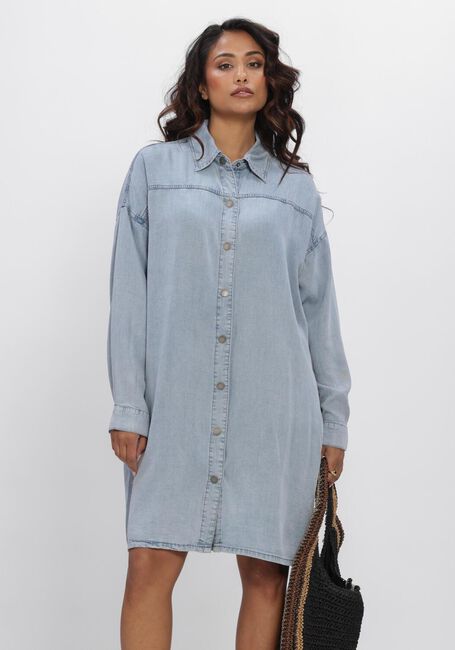 Lichtblauwe MY ESSENTIAL WARDROBE Jurken MWNELLY OS SHIRTDRESS - large