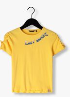 NONO T-shirt KIM RIB JERSEY TSHIRT PULL UP SLEEVE en jaune - medium