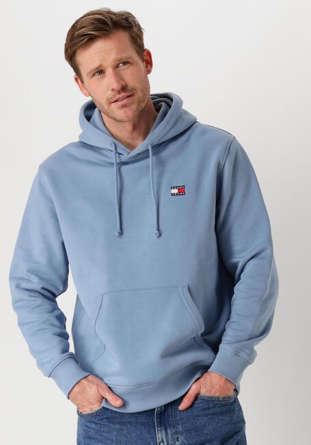 Blauwe TOMMY JEANS Trui TJM REG BADGE HOODIE EXT - large