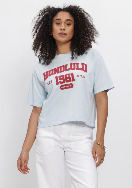 PENN & INK T-SHIRT PRINT Blouses en bleu - large