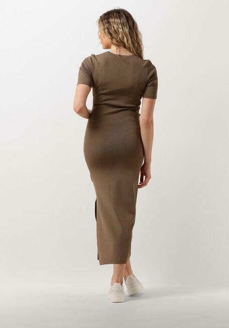 GESTUZ Robe midi BRIELLE en taupe - large