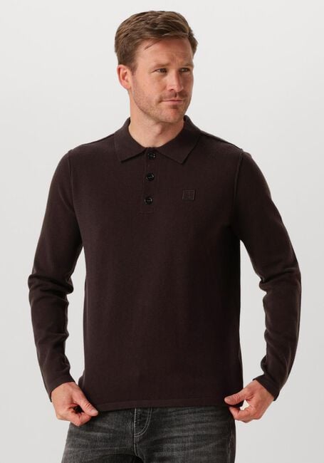 BUTCHER OF BLUE Pull CLIFDEN MOCK en marron - large