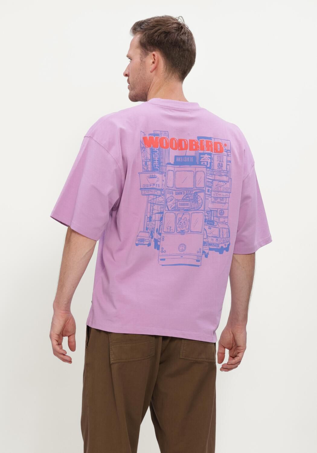 WOODBIRD T-shirt WBBEAM TRAM TEE Lilas - large