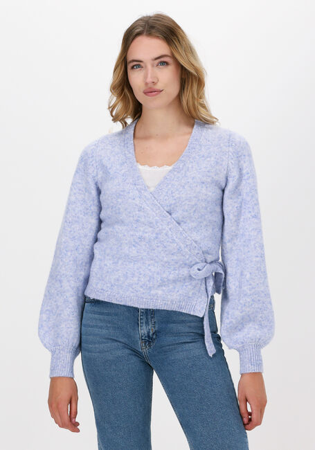 Lichtblauwe ENVII Vest ENSOYA LS V-N KNIT 5249 - large
