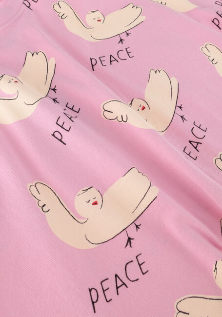 Jelly Mallow T-shirt PEACE T-SHIRT en rose - large