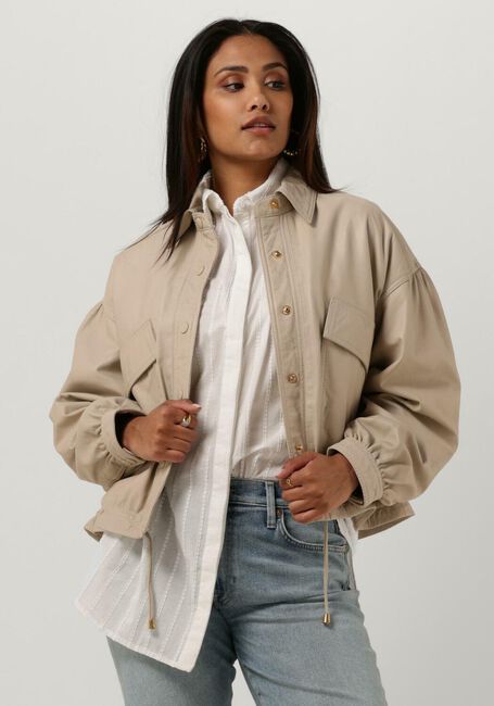 IBANA Veste en cuir JAREL en beige - large