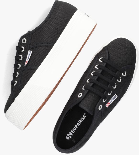 Zwarte SUPERGA Lage sneakers 2790 COTW LINE UP AND DOWN - large