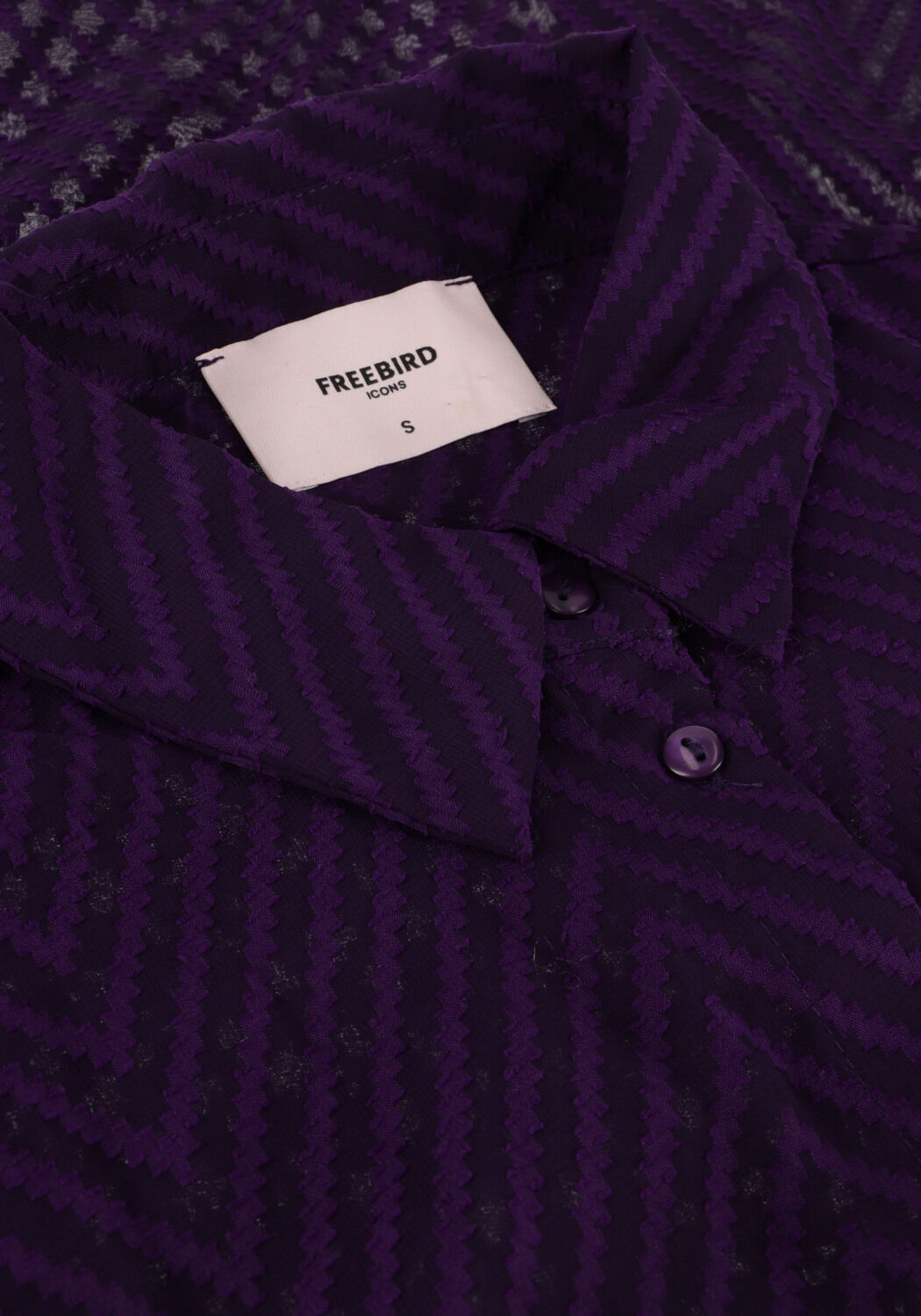 FREEBIRD WV-ZIGZAG-JACQ-PES-23-3 Blouses en violet - large
